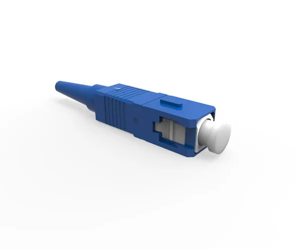 Connecteur optique SC monomode, Type : Simplex, Ø fibre : 900µm