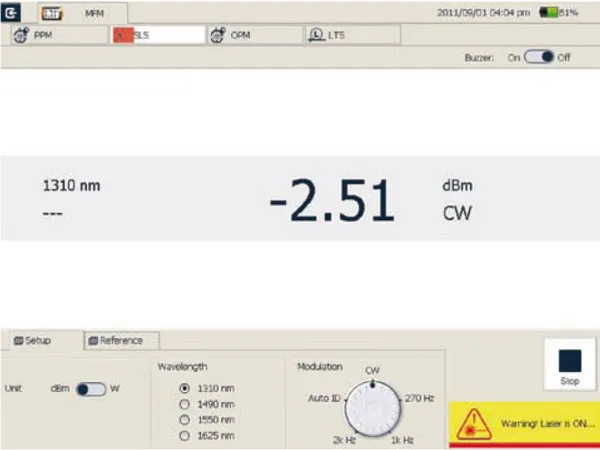 Logiciel module source laser compatible plateforme OTDR (réf 85772)