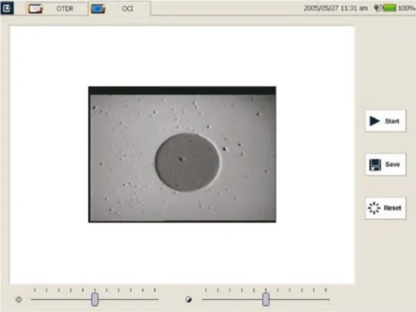 Module inspecteur connecteur optique compatible plateforme OTDR (réf 85772)