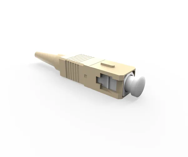 Connecteur optique SC multimode, Type : Simplex, Ø fibre : 900µm