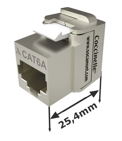 Connecteur RJ45 Jack Coccinelle® One Pouce Keystone CAT 6A FTP