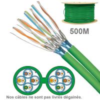 Câble réseau cuivre en touret CAT6A Socamont®, Paires : 2x4, Longueur : 500m