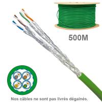 Câble réseau cuivre en touret CAT7A Socamont®, Paires 1x4, Longueur : 500m