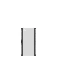 Porte simple verre avec serrure poignée avant-arrière 21U largeur 600 Ligne 500